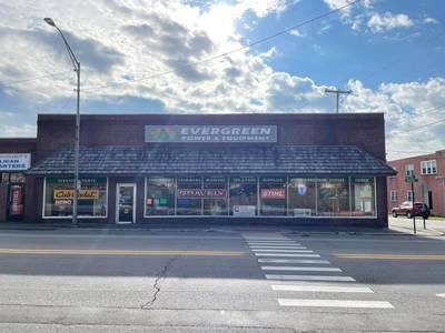 Evergreen Equipment storefront in Princeton, West Virginia